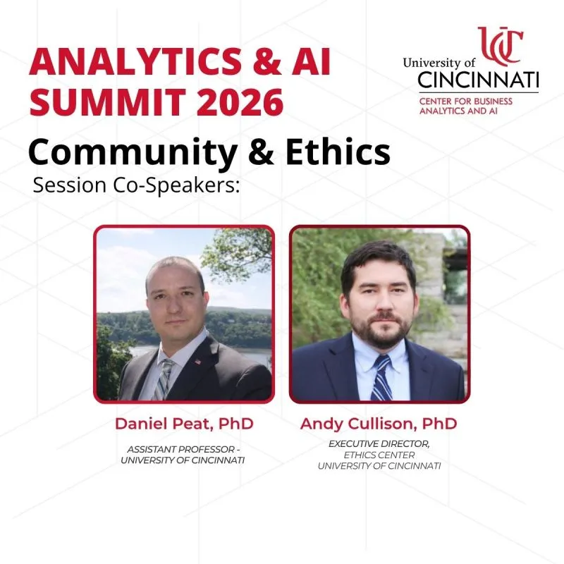 Analytics & AI Summit 2026 — Community & Ethics session with Daniel Peat and Andy Cullison